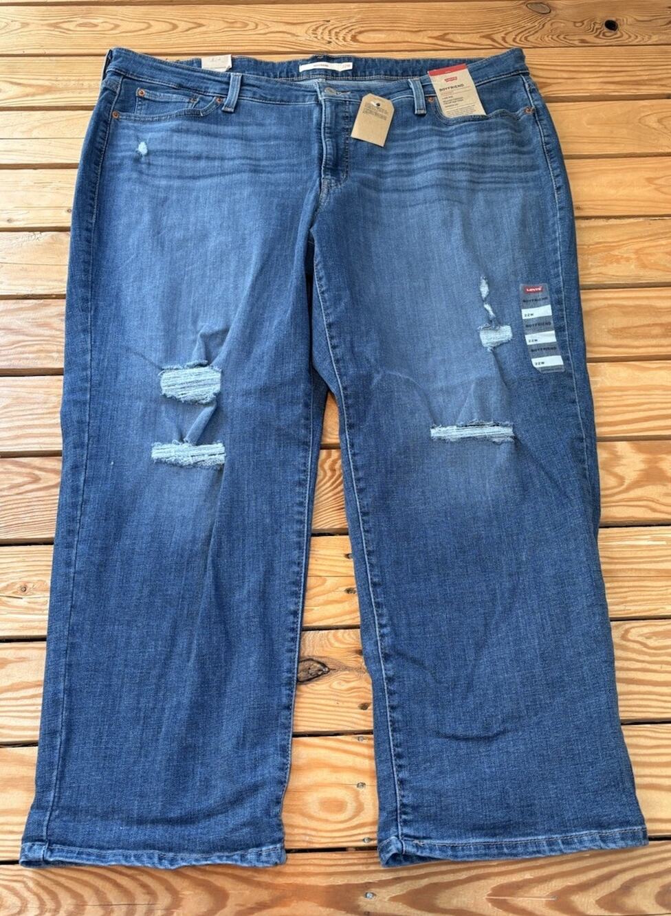 Levi’s NWT $59.50 Women’s Boyfriend jeans Size 22W Blue T6
